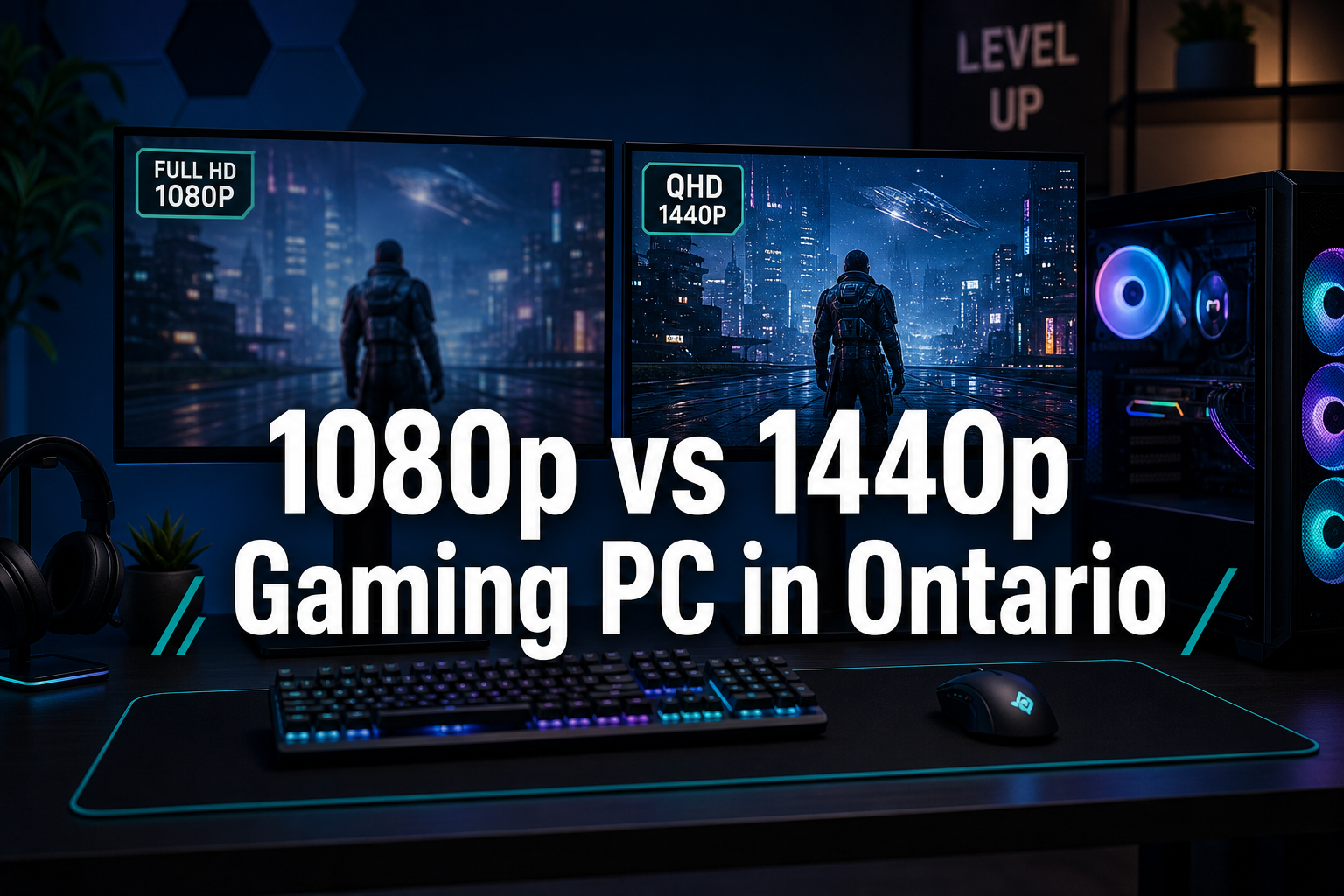 1080p vs 1440p Gaming PC in Ontario