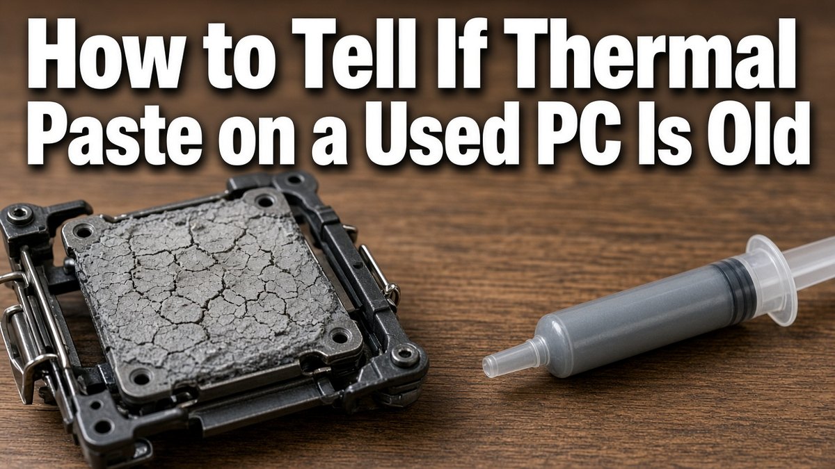 How to Tell If Thermal Paste on a Used PC Is Old