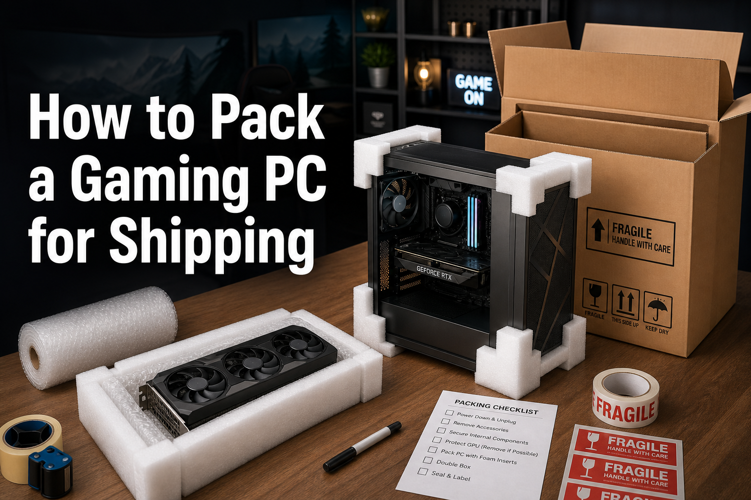 How to Pack a Gaming PC for Shipping