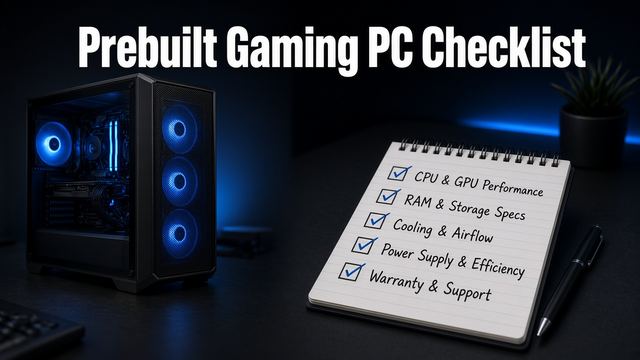 Prebuilt Gaming PC Checklist