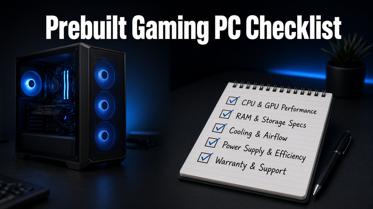 Prebuilt Gaming PC Checklist