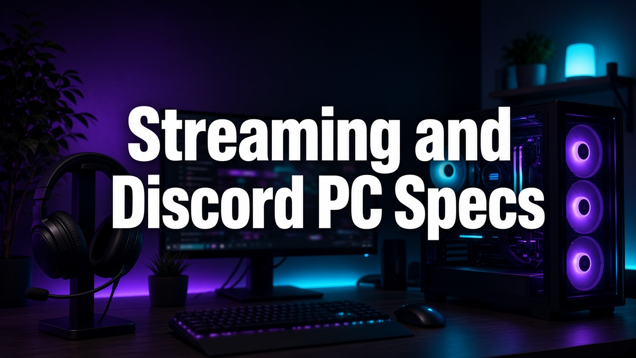 Streaming and Discord PC Specs