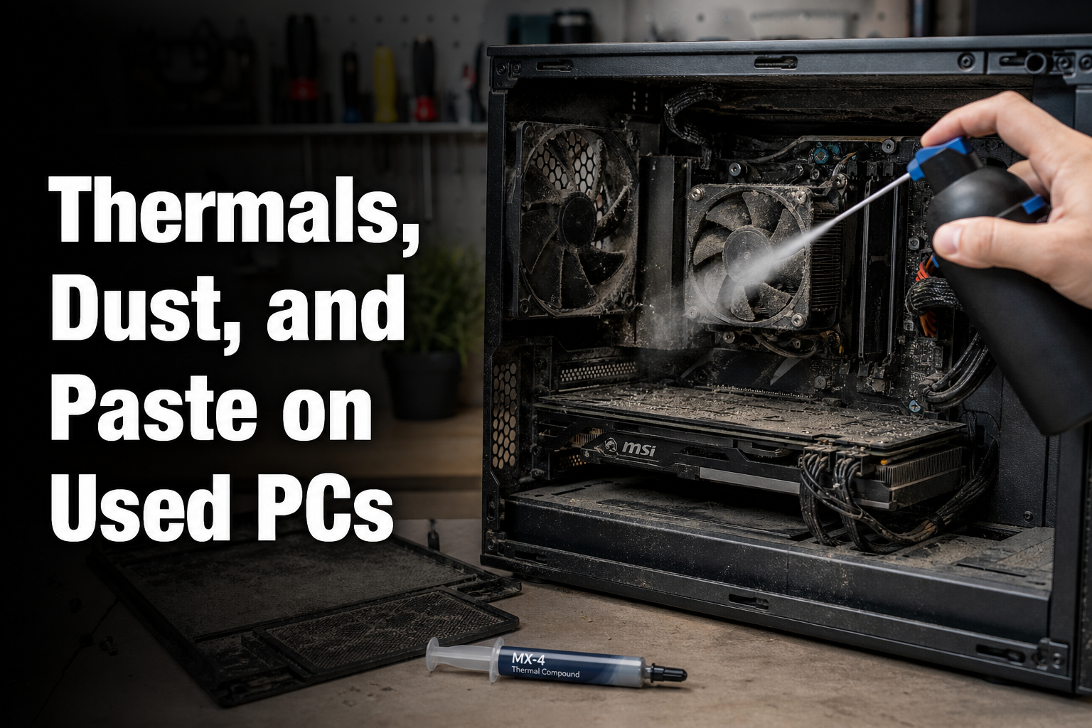 Thermals, Dust, and Paste on Used PCs