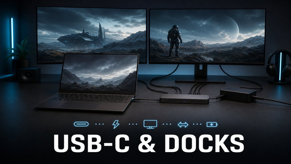 USB-C, Dock, and External Display Checks on Used Laptops