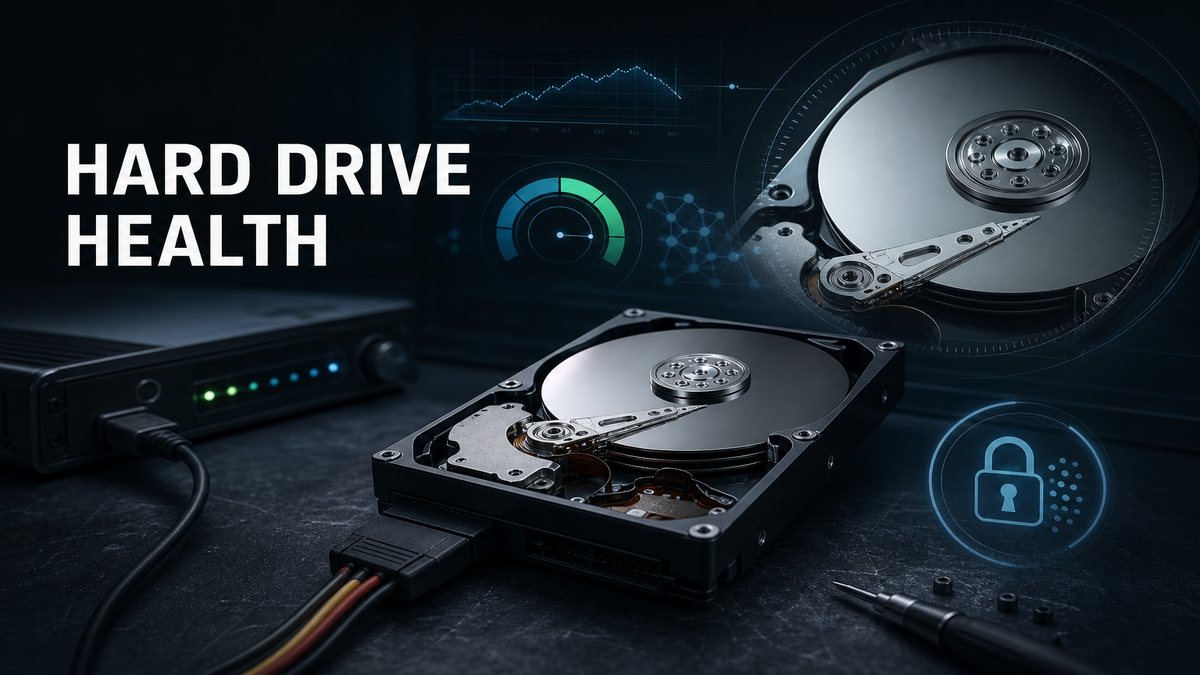 Used Hard Drive Health and Safe Data Wiping