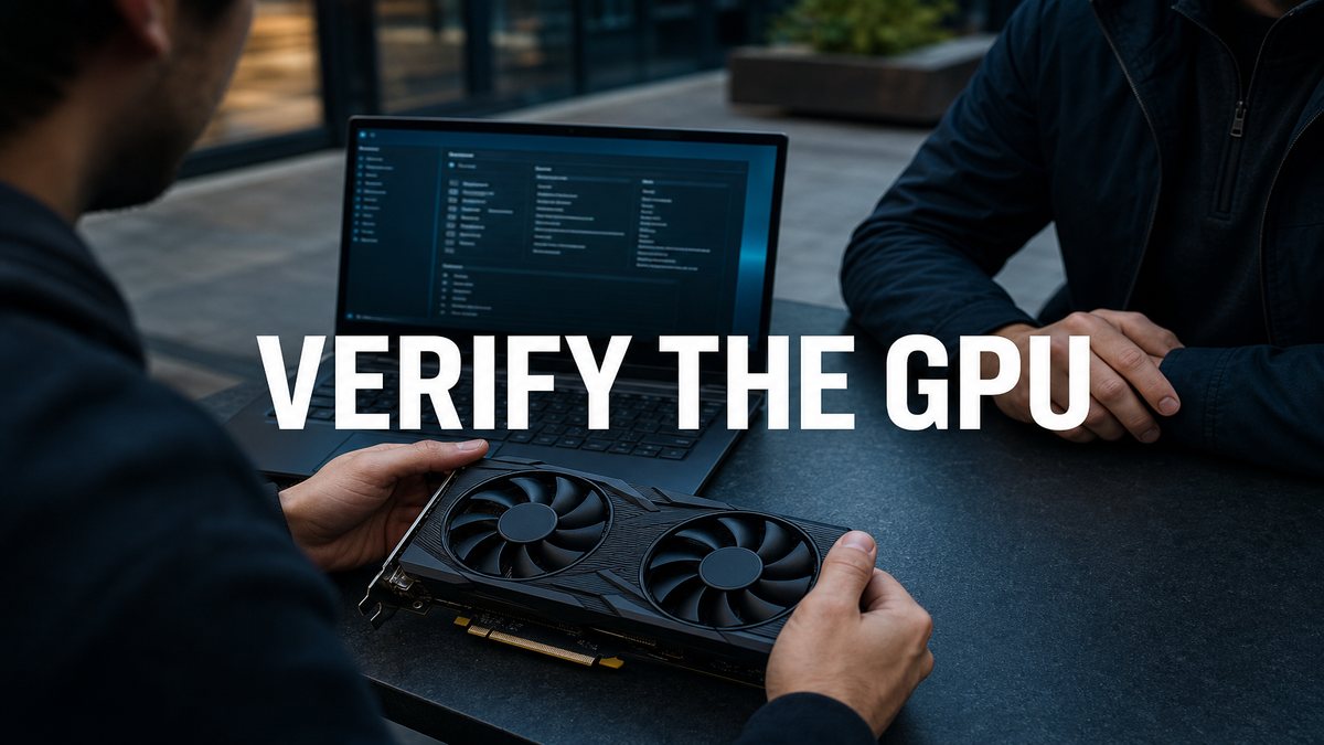 How to Verify a GPU at a Meetup