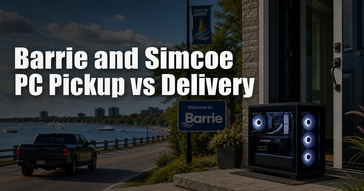 Barrie and Simcoe PC Pickup vs Delivery