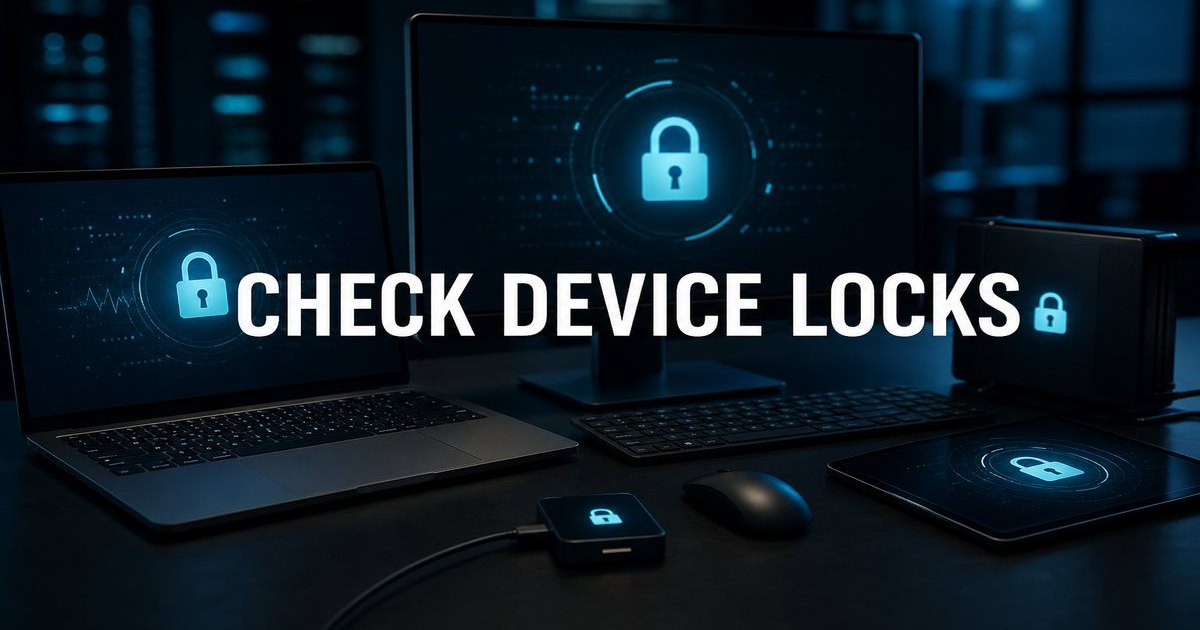 BIOS Passwords, BitLocker, and Device Locks on Used PCs