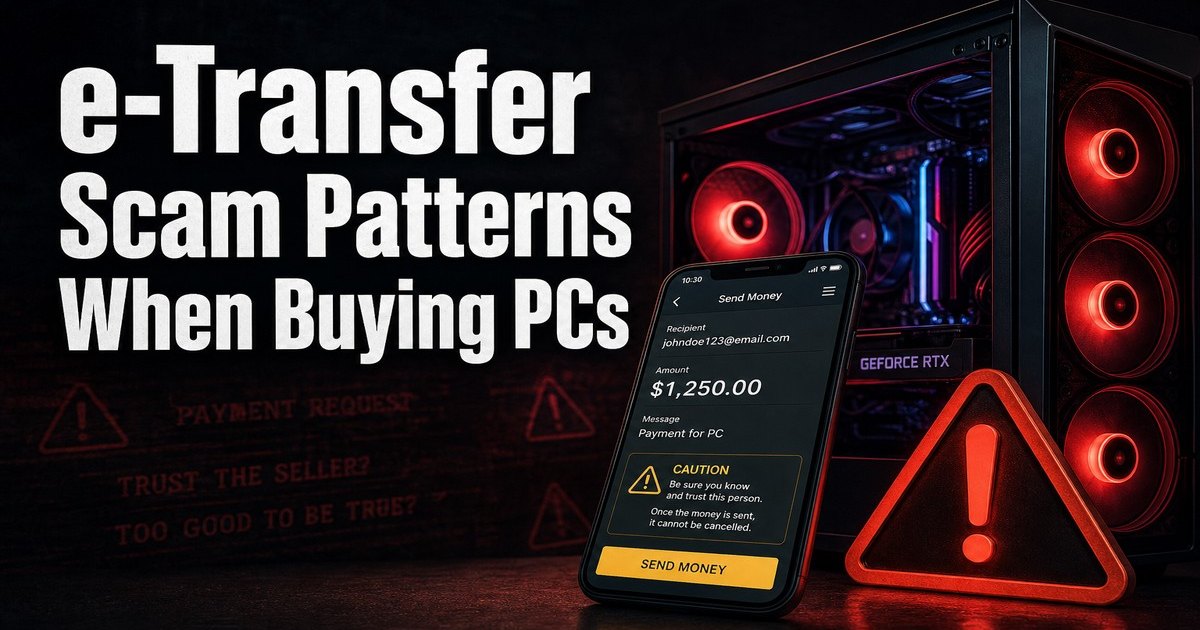 e-Transfer Scam Patterns When Buying PCs