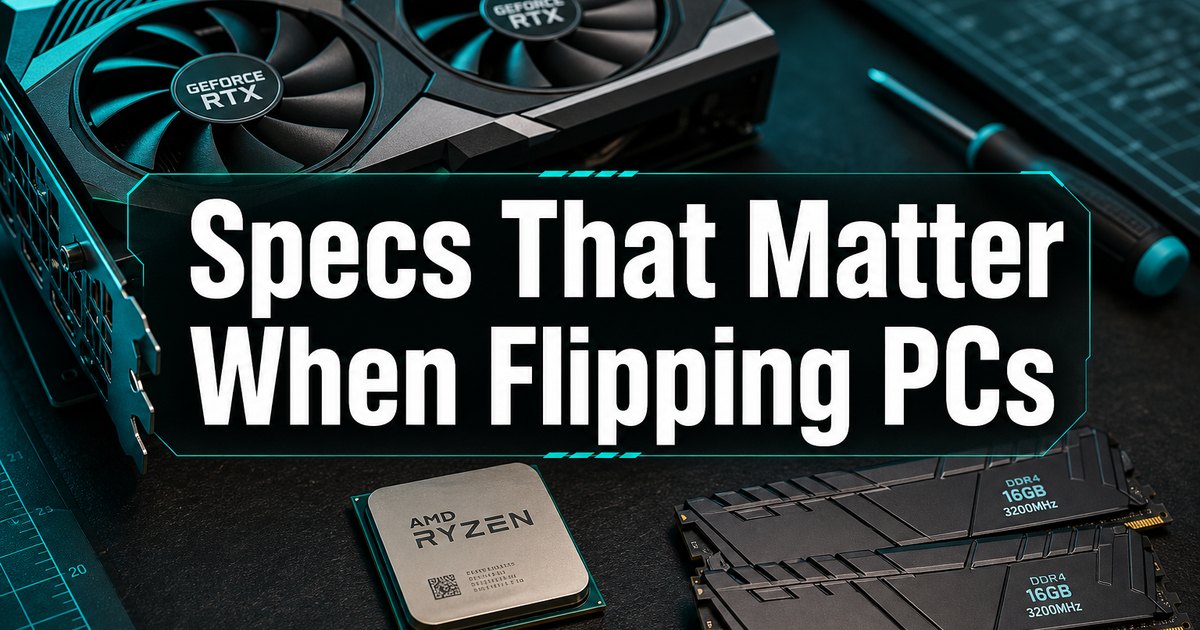 Specs That Matter When Flipping PCs