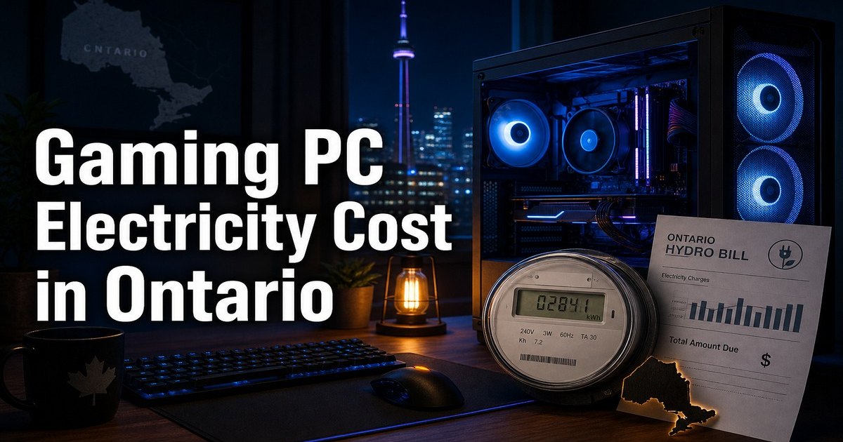 Gaming PC Electricity Cost in Ontario