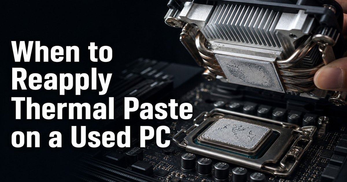 When to Reapply Thermal Paste on a Used PC