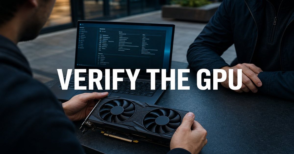 How to Verify a GPU at a Meetup